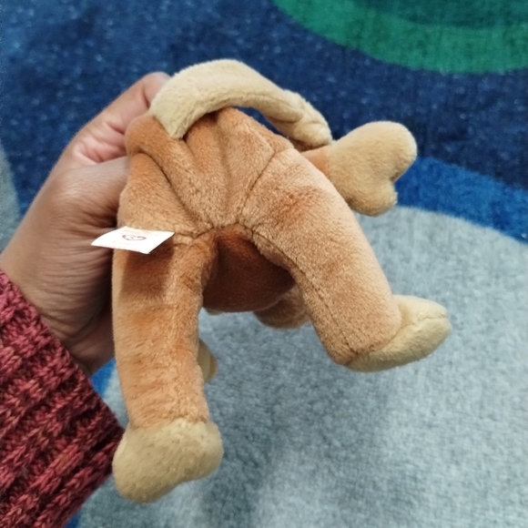 -Ty Beanie Babies Bongo The Monkey Tan Tail - 10" - Picture 7 of 17